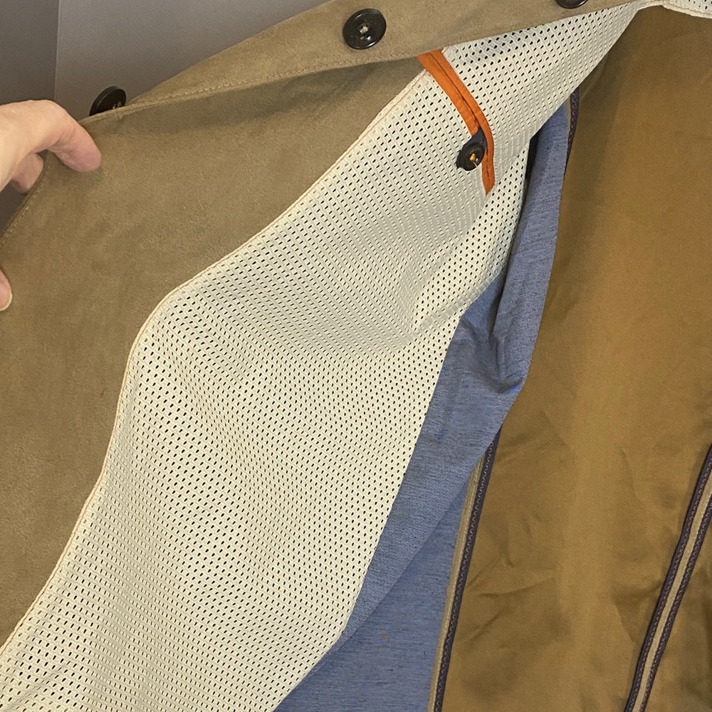 Bugatti Tan Premium Suede Button Front Jacket European Designer US 44R - Picture 7 of 16